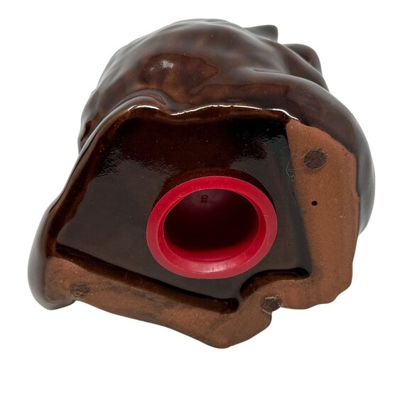 Niagara Falls Canada Ceramic Beaver McMaster Brown Clay Bank Kitschy CabinCore - Picture 6 of 7